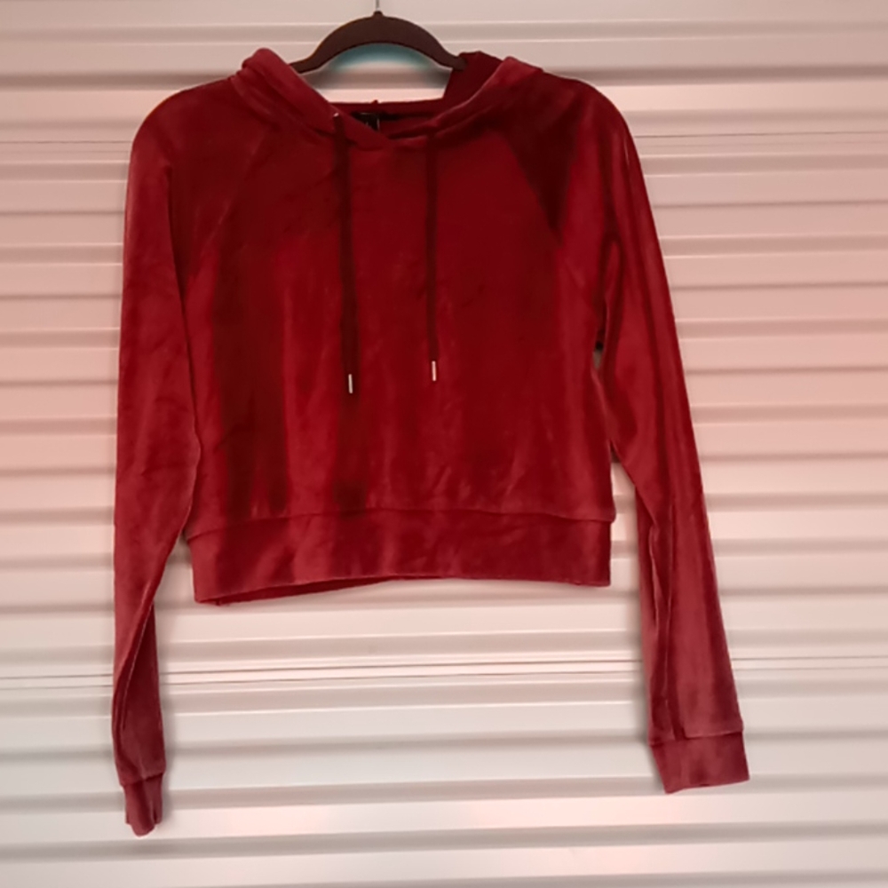 Women's forever 21 crop hoodie size small